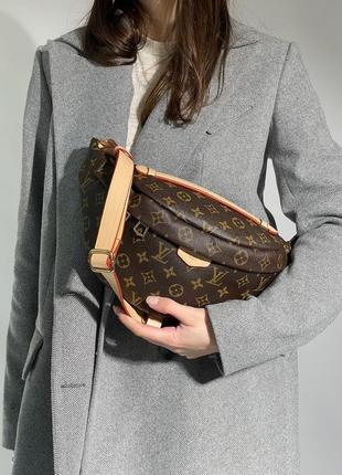 Жіноча бананка в стилі louis vuitton discovery bumbag pm brown/pink3 фото