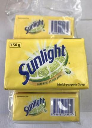 Господарське мило sunlight real lemon, багатоцільовий засіб для прання, 5шт#150 г4 фото