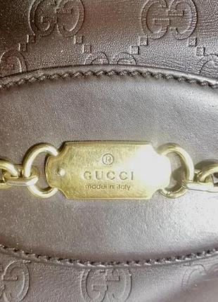 Gucci оригинал винтаж большая с ручками монограмм5 фото
