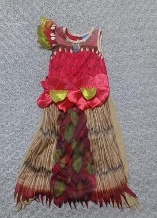 Карнавальное платье моана диснеи 3-4, 5-6 лет