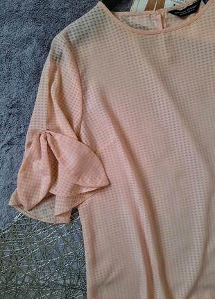 Романтична ніжна блуза з воланами  великий розмір батал2 фото