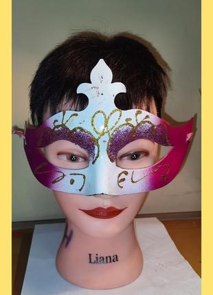 Венеціанська карнавальна маска/атрибут для рольової гри1 фото