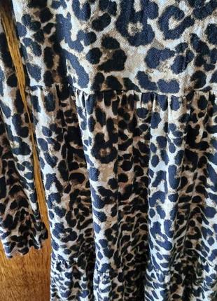 Классненькое леопардовое платье р.44(s)-46(m)4 фото