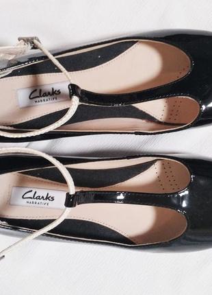 Балетки лаковые clarks6 фото