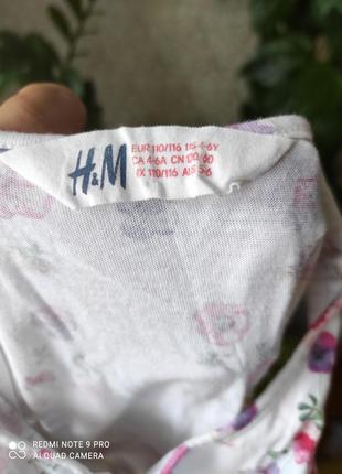 Платье, сарафан,h&m, девочка, 4-5 лет,110/116 см, лето,цветочный принт3 фото