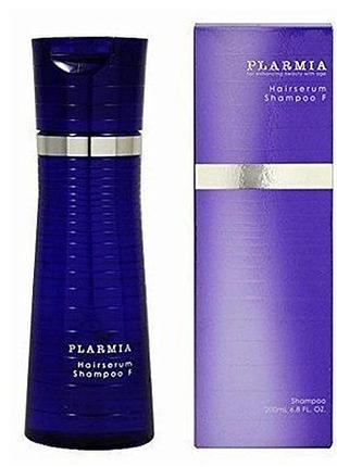 Регенирирующий шампунь для тонких волос milbon plarmia f hair serum , 200 ml