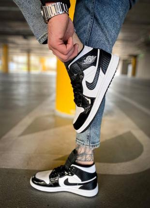 Кросівки nike air jordan 1 mid se aswcarbon fiber new