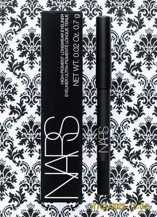 Стійка підводка олівець для очей nars high pigment longwear eyeliner via veneto гелевий олівець
