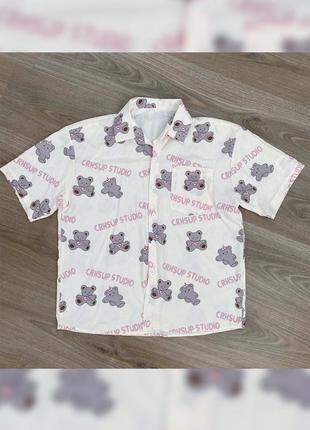 Рубашка сорочка y2k гавайка кофта dollskill корейская мода