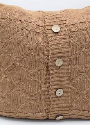 Декоративна в'язана наволочка 40*40 фірма aromaniy