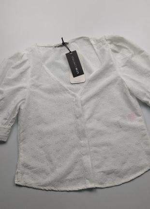 Рубашка lc waikiki блуза прошва s белая1 фото