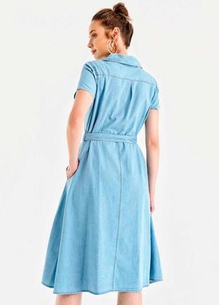Джинсова сукня-сорочка4 фото