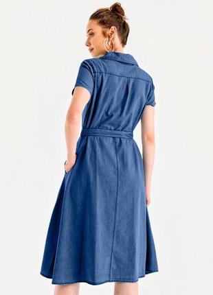 Джинсова сукня-сорочка8 фото