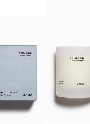 Аромасвеча от zara frozen pure forest2 фото