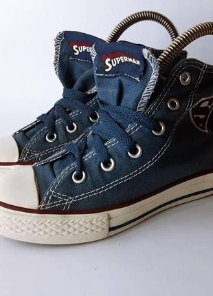 Кеды детские  конверс converse marvel superman размер 31 стелька 19.5 см