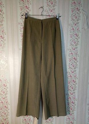 Легкі прямі брюки штани світло коричневі  в риску весна/осінь