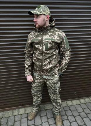 Костюм soft shell combat tactical пиксель зуда🔰