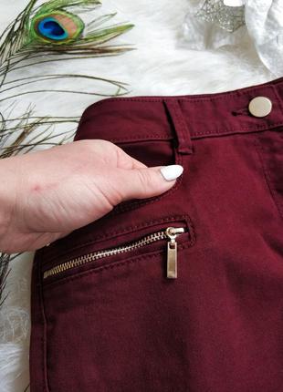 Штани джинси трендового вишневого кольору george3 фото