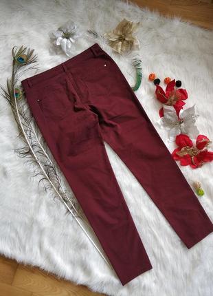Штани джинси трендового вишневого кольору george4 фото