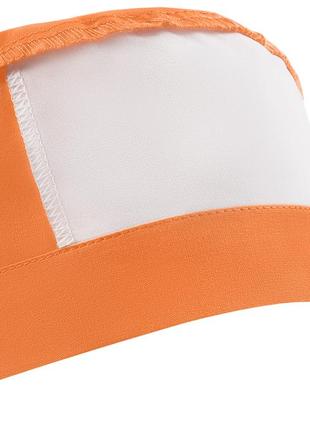 Медична шапочка чоловіча тканинна бавовняна багаторазова однотонна помаранчева3 фото