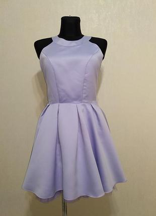 Ошатне ніжне плаття лілового бузкового кольору з відкритою спинкою jones and jones