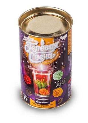 Гелевая свеча своими руками в тубусе дикая роза, gs-01-04