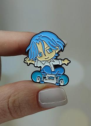 Металлический значок - пин "ланга хасевага. sk8" (знач0329)