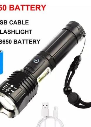 Ліхтар ручний акумуляторний x-balog bl-p19-gt100, powerbank