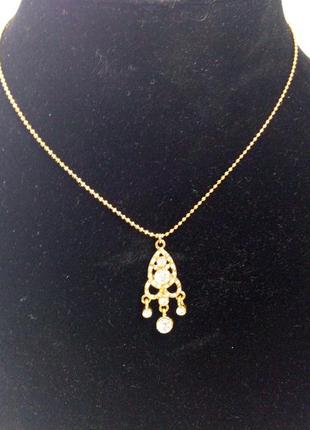 Цепочка со стразами сваровски, оригинал pilgrim