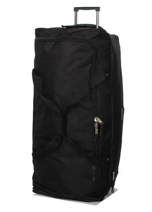 Сумка дорожная snowball black на колесах 45x30x32 см 40 л (32142)