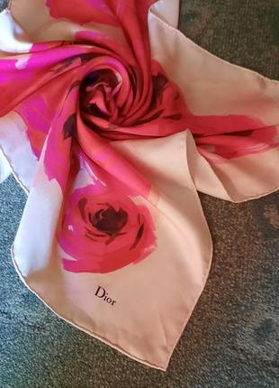 Винтажный шелковый платок знаменитого бренда7 фото