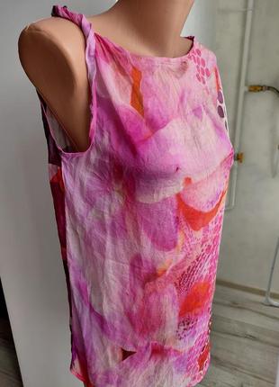 Шелковая прозрачная тоненькая блуза от cristina gavioli5 фото