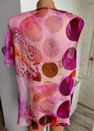 Шелковая прозрачная тоненькая блуза от cristina gavioli4 фото
