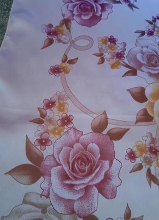 Интересный платок в цветы. полиэстер7 фото