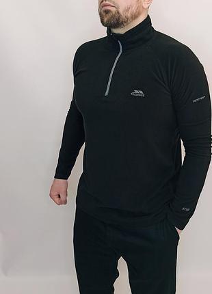 Кофта флісова чоловіча чорно-сіра trespass розмір - s
