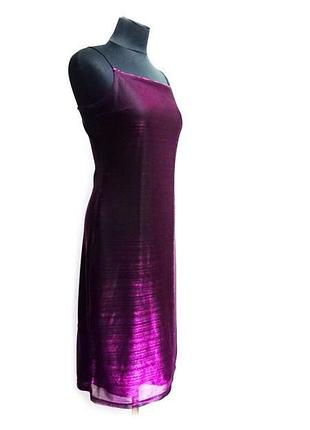 Вечірнє плаття бузкове р 38-40 блискуче