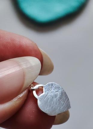 Кулон два сердца тиффани подвеска сердечко цепочка