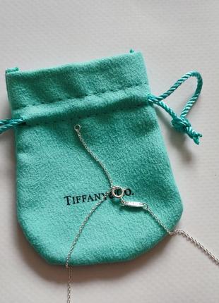 Кулон два сердца тиффани подвеска сердечко цепочка