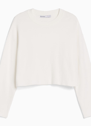 Укороченный свитер bershka, свитшот бершка, джемпер, кофта, лонгслив,