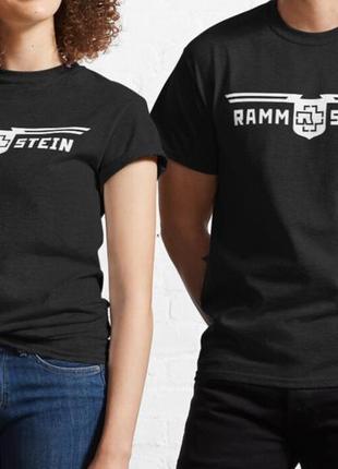 Мужская и женская футболка с принтом rammstein8 фото