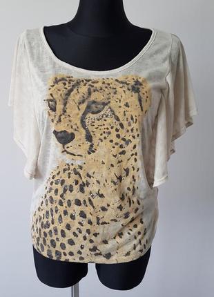 Футболка з анімалістичним принтом denim co розмір м-l