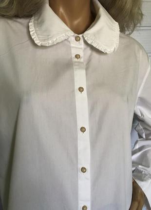 Поплиновая хлопковая блуза2 фото