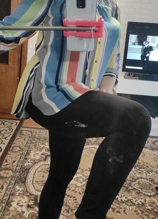 Спортивні легінси, що облягають, з написом збоку6 фото