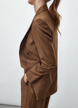 Пиджак шерстяной massimo dutti (42)5 фото