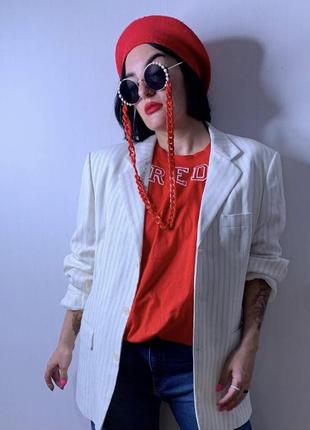 Льняной жакет оверсайз