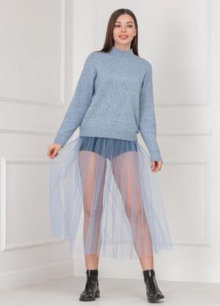 Фатиновая прозрачная юбка 🩵2 фото