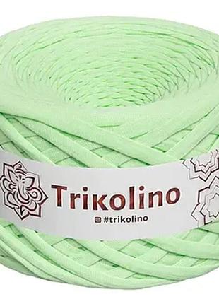 Пряжа трикотажна 7-9 мм "trikolino", 50 м 160 г, колір світло-зелений