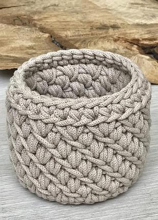 Декоративная корзина для хранения безделушек, стильное кашпо для цветов, ручная...