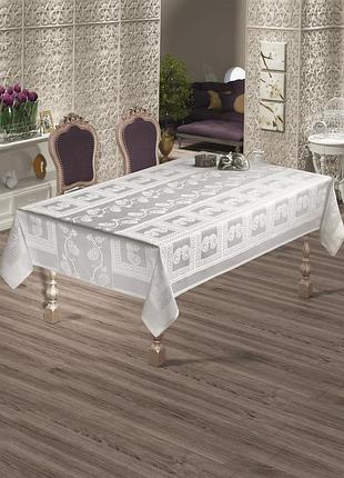 Скатертина maison royale 160x300 cazibe white