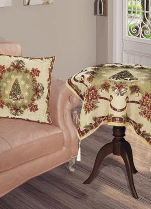 Квадрат sagol новогодний 80х80 st-135 елочка